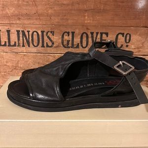A.S. 98 Black sandals euro sz 37 (6.5-7 US)